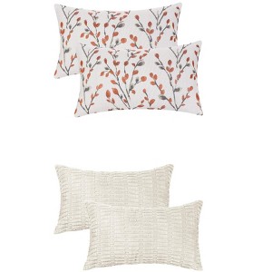 REGALWOVEN 4 Pcs Modern Soft Cozy Throw Pillow Covers for Home Decor 12" x 20" - 1 of 4