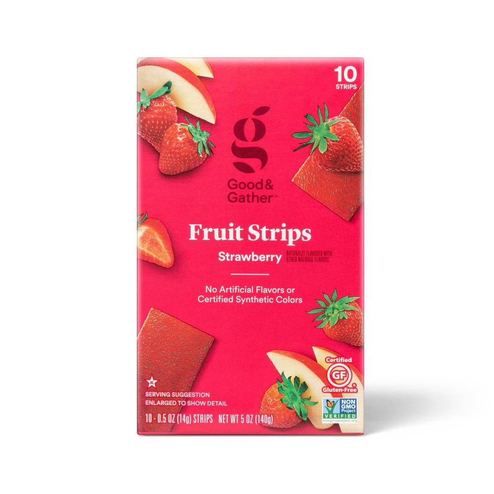 Strawberry Fruit Strips - 5oz/10ct - Good & Gather™