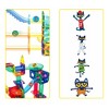 PICASSO-TILES Marbles for Marble Run Magnetic Tiles for Kids, Pete the Cat Theme Magnet Tile Race Track Building Blocks STEM Toy, 4PCS - 3 of 4