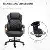 Okak Executive Office Chair with Extra-Wide Seat, Desk Chair with Swivel Wheels and Adjustable Height, Criss Cross Chair for Study, Office - 2 of 4