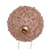 Kurt Adler 80MM Gold Lattice Glass Ball Ornaments, 6-Piece Set - 4 of 4