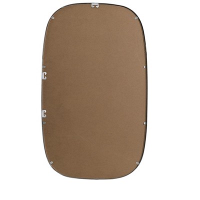 Brass Oval Metal Frame Bathroom Mirror