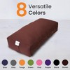 Sol Living Yoga Bolster Pillow with Removable Cover Rectangle - 3 of 4