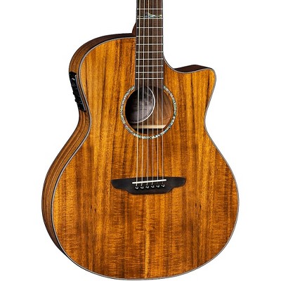 Luna High Tide Exotic Wood Cutaway Grand Concert Acoustic