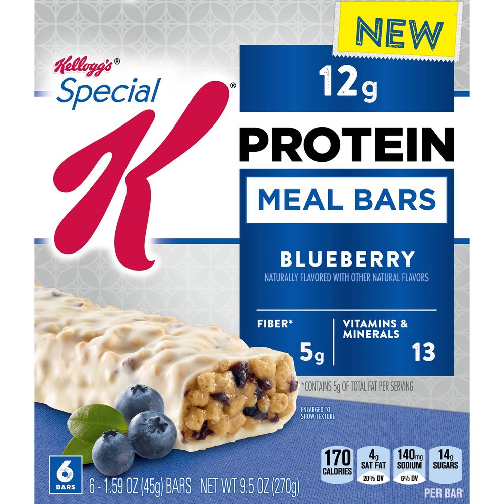 Kellogg's Special K Protein Bars, Chocolate Peanut Butter, 9.5oz Box, 6 Bars