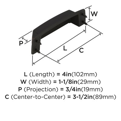 Highland Ridge Dark Oiled Bronze Cabinet Cup Pull