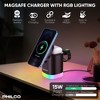 PHILCO 15W Fast Charging for Apple iPhone 16 15 14 13 12 11 MagSafe 3-in-1 Wireless Charging Station – Foldable Design, Charges Apple Watch & AirPods - 2 of 4