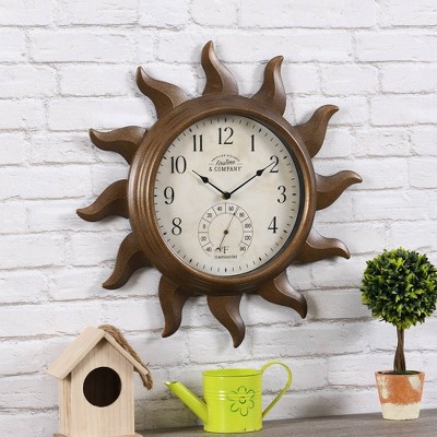 Sundeck Outdoor Wall Clock Copper - FirsTime