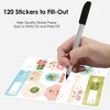 Big Dot of Happiness Beach Christmas Gift Tag Stickers, Assorted Tropical Holiday Gift Tag Labels, To and From Stickers - 12 Sheets - 120 Stickers - 3 of 4