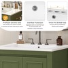 Mshliw 24 Inch Bathroom Vanity with Ceramic Sink, Vintage Style Freestanding Storage Cabinet with 2 Soft-Close Doors and Adjustable Shelf - 3 of 4