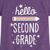 Girls' - Instant Message - Hello Second Grade Fitted Short Sleeve Graphic T-Shirt - 2 of 4