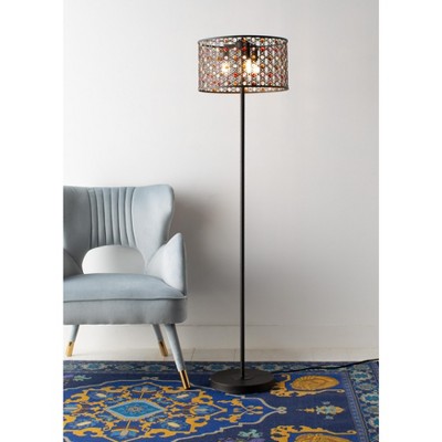 Mosiac Floor Lamp - Oil Rubbed Bronze (Black)/Multi - Safavieh