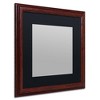 Trademark Fine Art 16"x16" Heavy Duty Wood Frame with Black Mat - 2 of 3