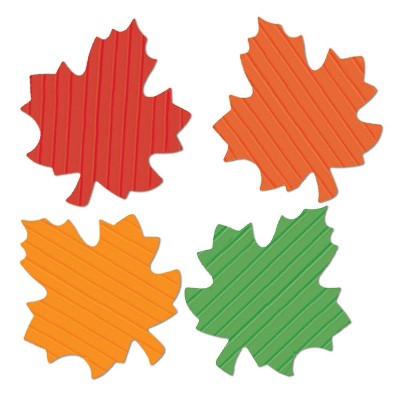 Beistle 5" Tissue Autumn Leaves Cutouts 144/Pack 99814