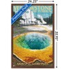 Trends International Lantern Press - Yellowstone Morning Glory Pool Framed Wall Poster Prints - 3 of 4