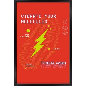 Trends International DC Comics Movie The Flash - Vibrate Your Molecules Framed Wall Poster Prints - 1 of 4