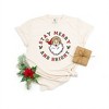 Simply Sage Market Women's Stay Merry And Bright Circle Short Sleeve Garment Dyed Tee - 2 of 2