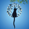 Collections Etc Solar Powered Metal Cat Dangler Garden Mobile NO SIZE - 2 of 2