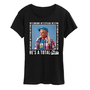 Women's - Barbie - Hes A Total Ken Short Sleeve Graphic T-Shirt - 1 of 4