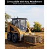 1/4" Skid Steer Mount Plate, Steel Quick Tach Attachment Loader Plate, Thick Skid Steer Attachment Plate Fits Kubota, Bobcat, Tractors - 3 of 4