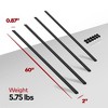 Yakima HD Track 60 Inch Car Roof Top Custom Rack Mounting Applications with CapNuts for SkyLine, OverHaul HD, and OutPost HD Systems, Black - 2 of 4