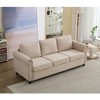GDFStudio Hylo 81.5" Modern 3-Seater 2-in-1 Convertible Sleeper Sofa Bed with Rivet Handrail - 2 of 4