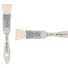 Mimik Synthetic Goat Hair Mottler Paint Brush - Short Handle Flat Watercolor Brush- Soft, Absorbent, Synthetic Paint Brush for Watercolor, Oil & - 2 of 4