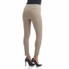 Rekucci Women's Pull-On Slim Ankle Pants with Faux Snaps – Stretch Comfort Waistband & Chic Office Style - Oatmeal, 16 - 3 of 4