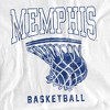 University Of Memphis Basketball Hoop Adult T-Shirt Athletic Heather - 2 of 4
