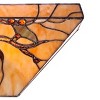 Robert Louis Tiffany Budding Branch Vintage Wall Light Sconces Set of 2 Copper Amber Art Glass Hardwire 14" Fixture for Bedroom Bathroom Vanity House - 3 of 4