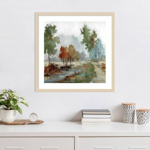 Amanti Art Trees Back Home by Jacqueline Ellens Wood Framed Wall Art Print - 1 of 4