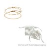 Adornia Tarnish Resistant 18k Gold Plated 2-Chain Bracelet Set - 4 of 4