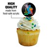 Sesame Street 1st Birthday Cupcake Picks Toppers Decoration Set of 6 - 3 of 4