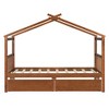 Twin/Full Size Wooden Daybed with Drawers, House Bed Frame - ModernLuxe - 4 of 4