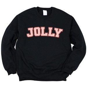 Simply Sage Market Women's Graphic Sweatshirt Jolly Varsity - 1 of 4