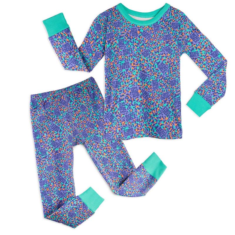 Rebel Girls x Mightly Kids' Fair Trade 100% Organic Cotton Tight Fit Pajama Set, 1 of 6