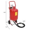 10 Gallon Sand Blasting Machine(Upgraded Nozzle), Portable Abrasive Blaster for Stain Removal Paint, Red - 2 of 4
