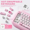 MaseiKar Wireless Mechanical Keyboard,65% Layout, Hot Swap, Triple Mode BT5.0/2.4G/Wired, RGB Backlit NKRO, BT5.0/2.4G/Wired for Win/Mac - 4 of 4