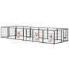 JIONJOY 16 Panel 23.62 in. Height Heavy Duty Dog Exercise Pen | Black - 3 of 4