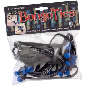 BongoTies All-Natural Reusable Cable Tie Wraps 10-Pack - 1 of 2