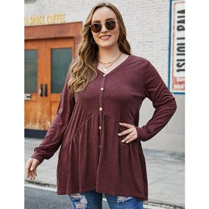 Plus Size Dress Plus Size Womens Square Neck Top - 1 of 1