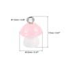 Unique Bargains Beautiful Designer DIY Jewelry Making Mushroom Pendants 30 Pcs - 2 of 4