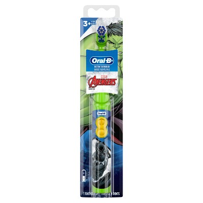 Oral-b Kids' Battery Toothbrush Featuring Marvel's Avengers - Soft ...