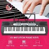 SKONYON 61 Key Electric Piano Keyboard Set Keyboard Piano for Beginners, Musical Keyboard with Music Stand, and Stool - 2 of 4