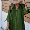 Women's Tie Cuff Button-Front Cover-Up Dress - Cupshe - 2 of 4