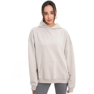 Spruce Fashion Womens Hoodies Oversized Pullover Sweatshirts Fleece Comfy Cotton Long Sleeve - 1 of 4