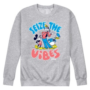 Men's - Disney - Seize Vibes Graphic Fleece Sweatshirt - 1 of 4