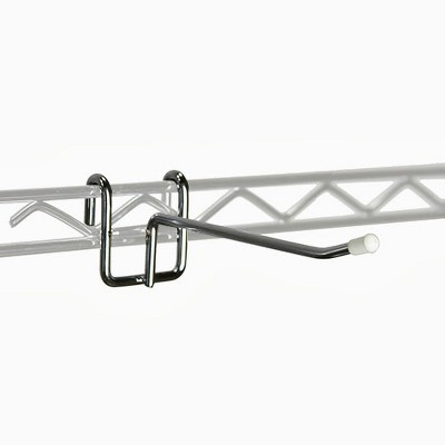 Silver Metal Wire Accessory Hook for Shelving Units