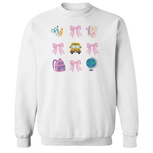 Social Collective Men's Bus Bows Long Sleeve Graphic Cotton Pullover Sweatshirt - 1 of 3