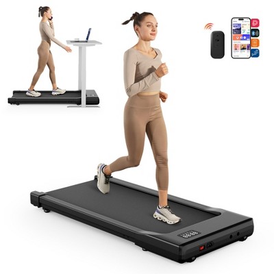 Deerrun 14.96*31.5 Inch Run Belt 1.2HP Portable Treadmills with Remote Control & LED Display(Black)